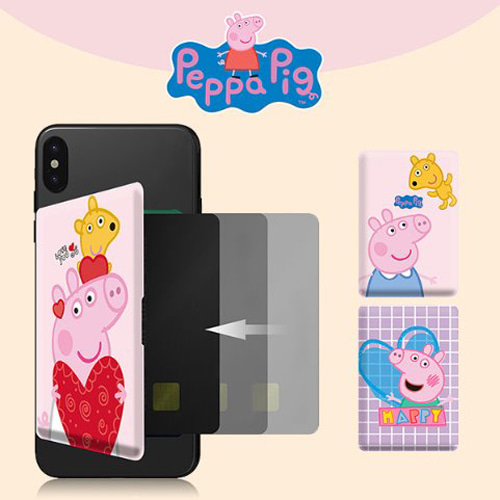 페파피그 핑크 백팩 카드수납 거치대 &gt; 미스터스피나치 - 핸드폰케이스 쇼핑몰