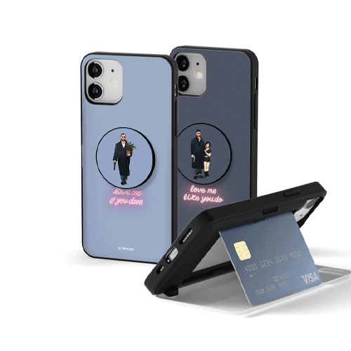 네온아저씨와소녀 스마트톡 카드 도어 범퍼케이스 &gt; 미스터스피나치 - 핸드폰케이스 쇼핑몰